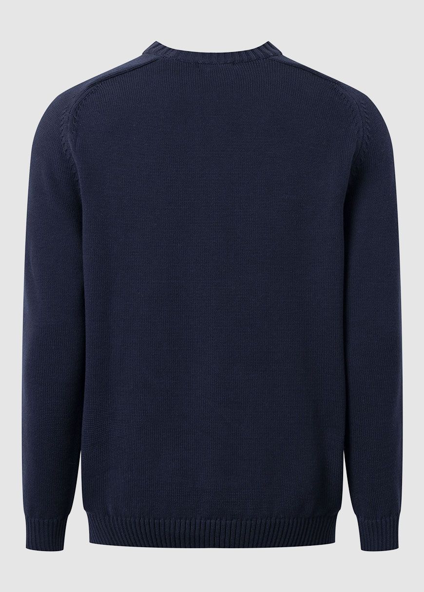 Plain Knitted Crew Neck