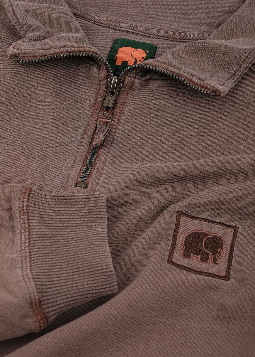 Men's Sauce Pigment Quarter Zip Sweater