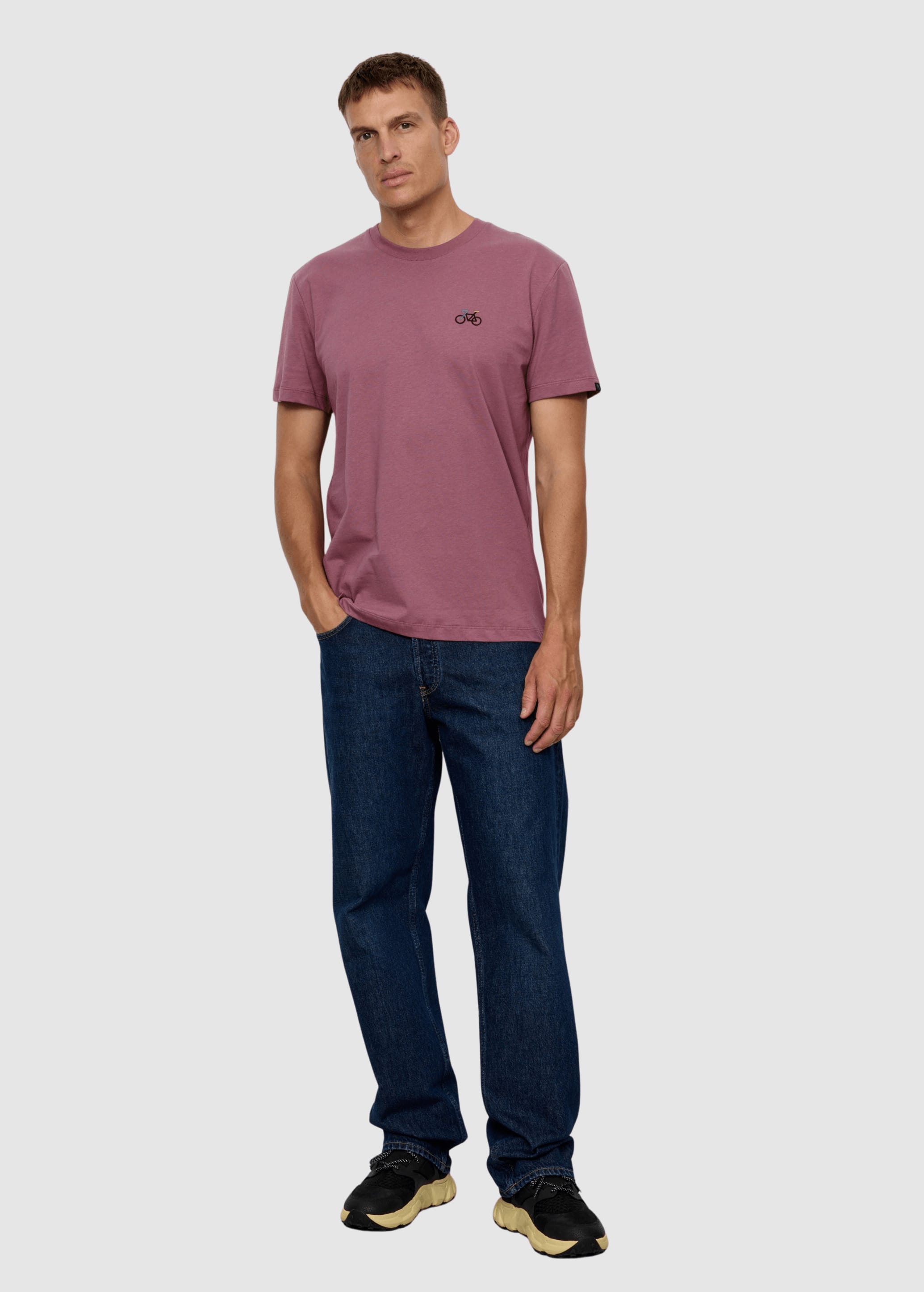 T-Shirt Agave Bike Dark Tulip