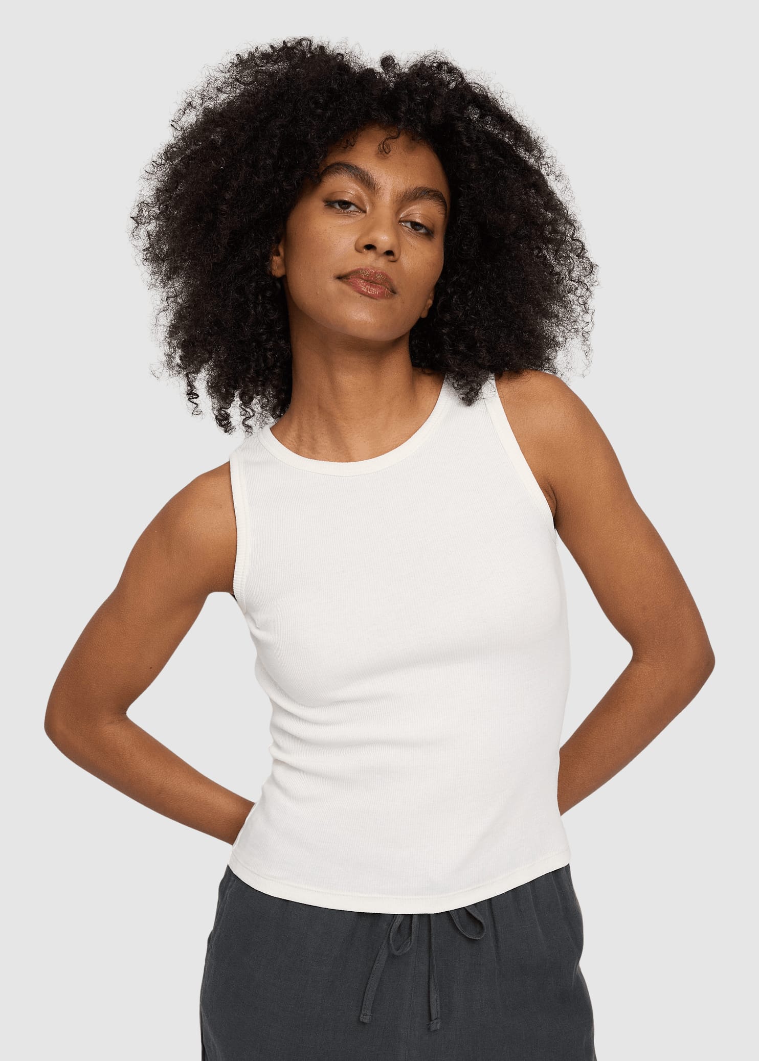 Basic Tanktop Offwhite Basic Tanktop Offwhite