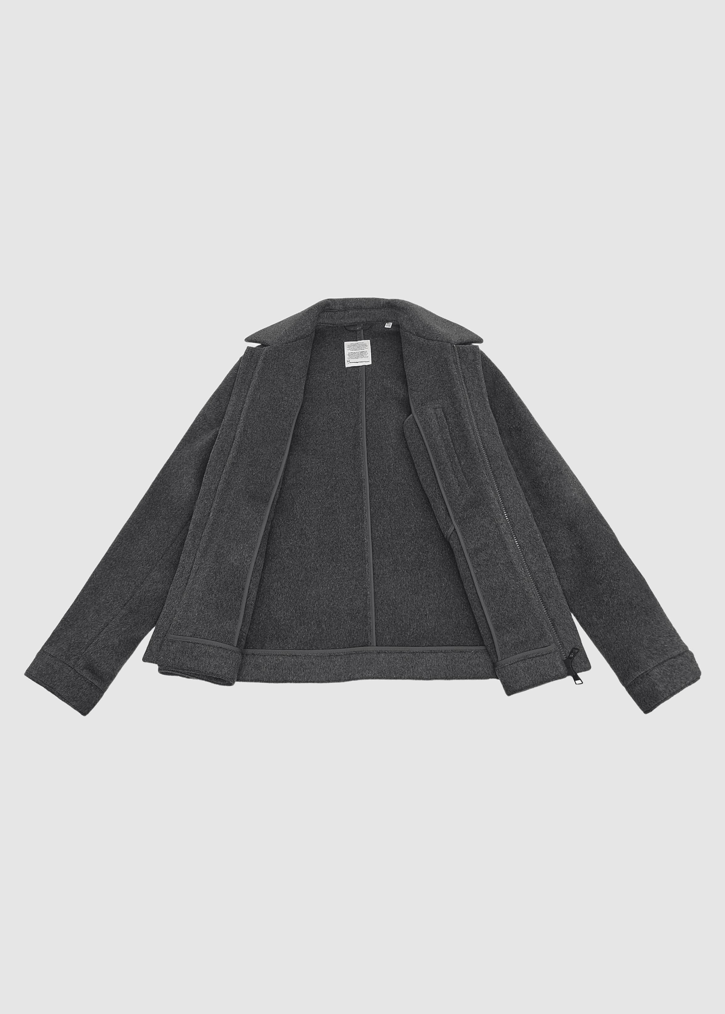 knowledge-cotton-apparel-wool-jacket-dark-grey-melange-9.jpeg Wool Jacket Dark Grey Melange