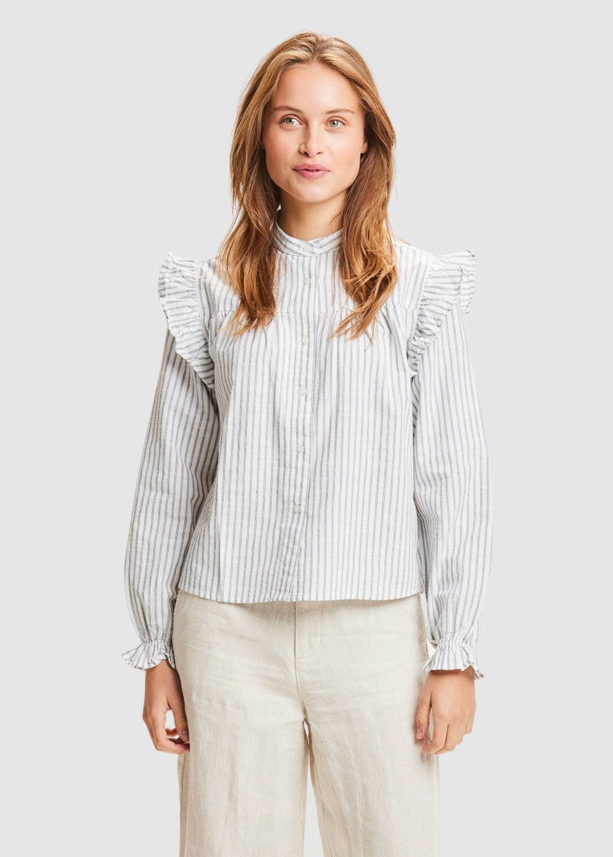 Ruffle Stripe Blouse Ruffle Stripe Blouse