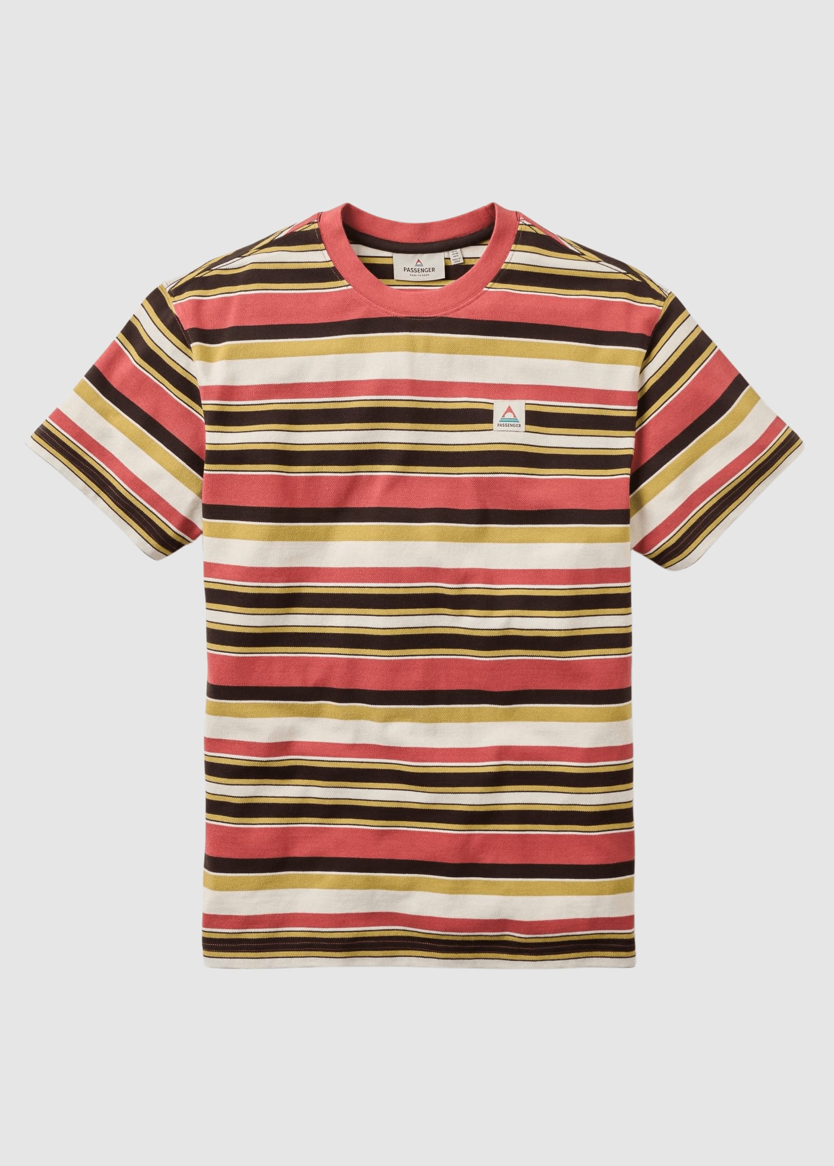 Wild Pine Relaxed Fit Stripe T-Shirt Redwood Multi Stripe Wild Pine Relaxed Fit Stripe T-Shirt Redwood Multi Stripe