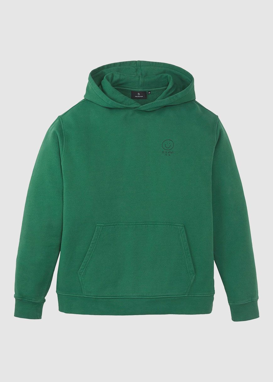 Hoodie Olive Smiley Hoodie Olive Smiley