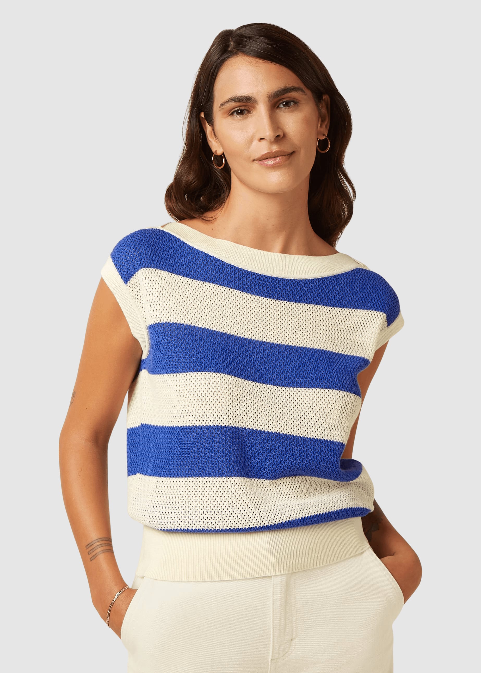 Eva Knit Top Capella Amparo Blue