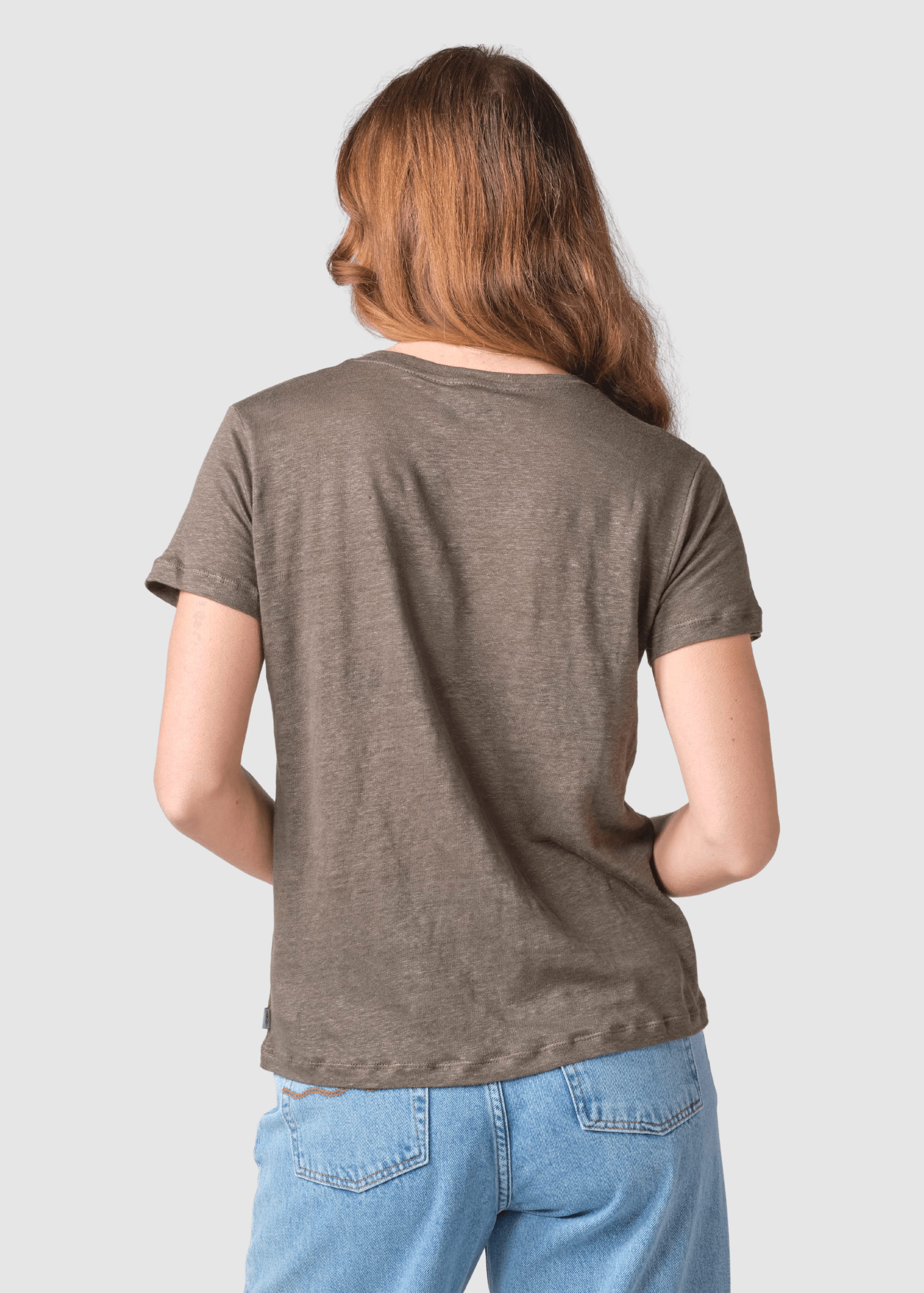 Rikke Linen Tee Taupe