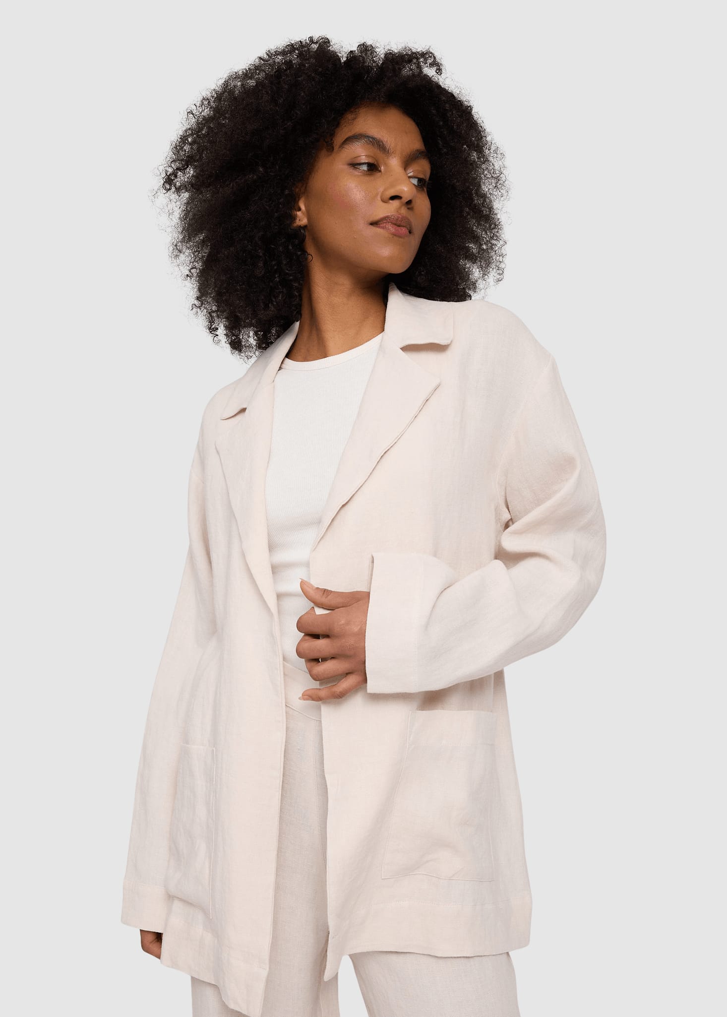 Linen Blazer Moon