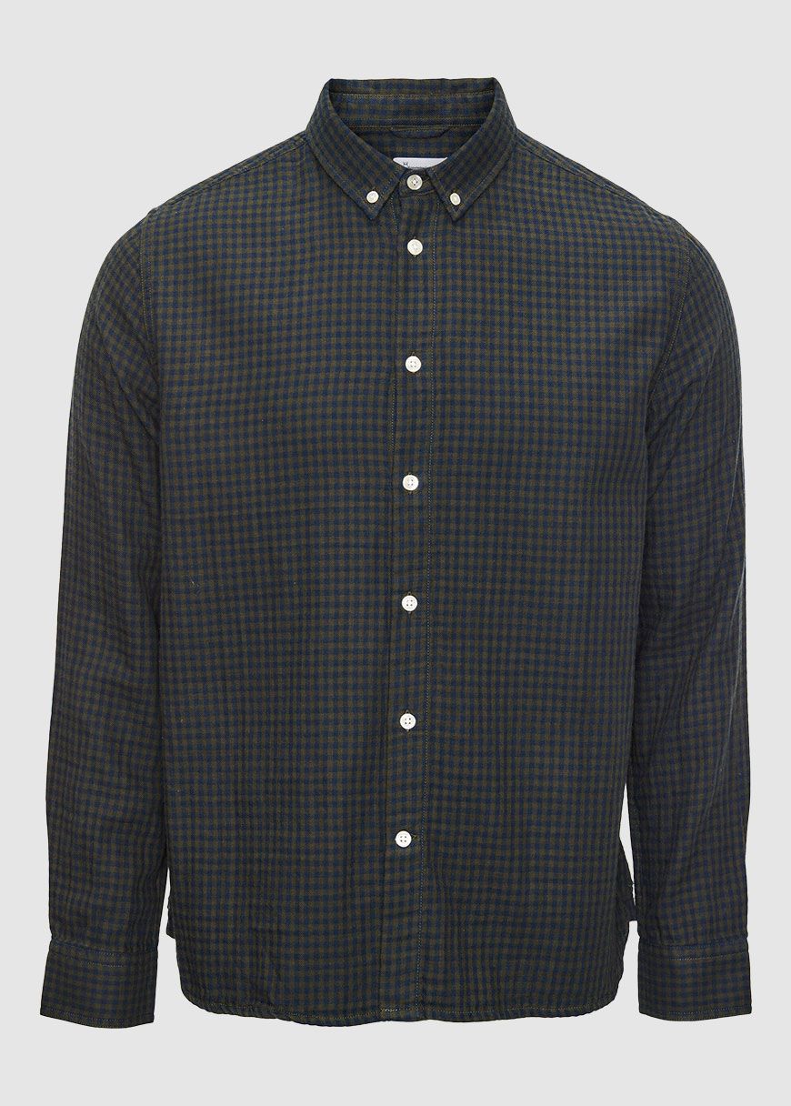 Regular Fit Double Layer Checkered Shirt Regular Fit Double Layer Checkered Shirt