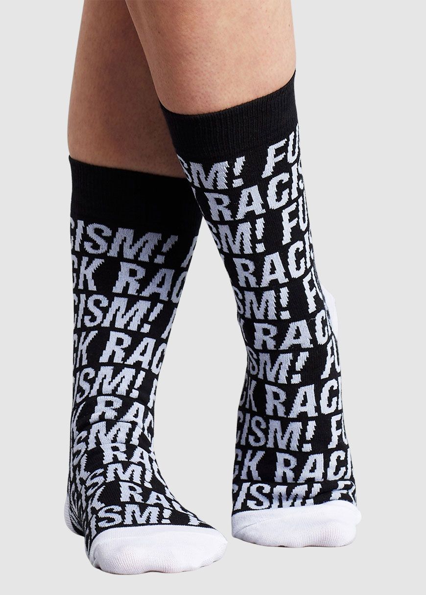 Socks Sigtuna Fuck Racism Pattern