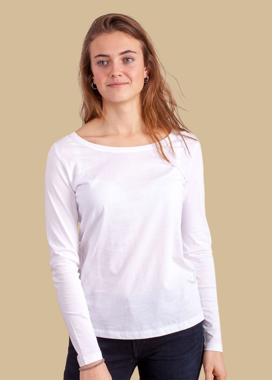 Longsleeve Woman White