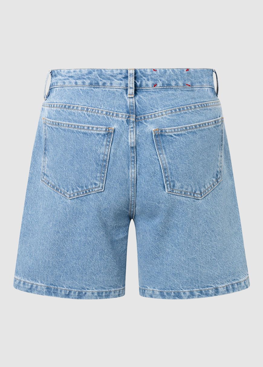 Reborn Gale Straight Mid-Rise 5-Pocket Shorts Reborn Gale Straight Mid-Rise 5-Pocket Shorts