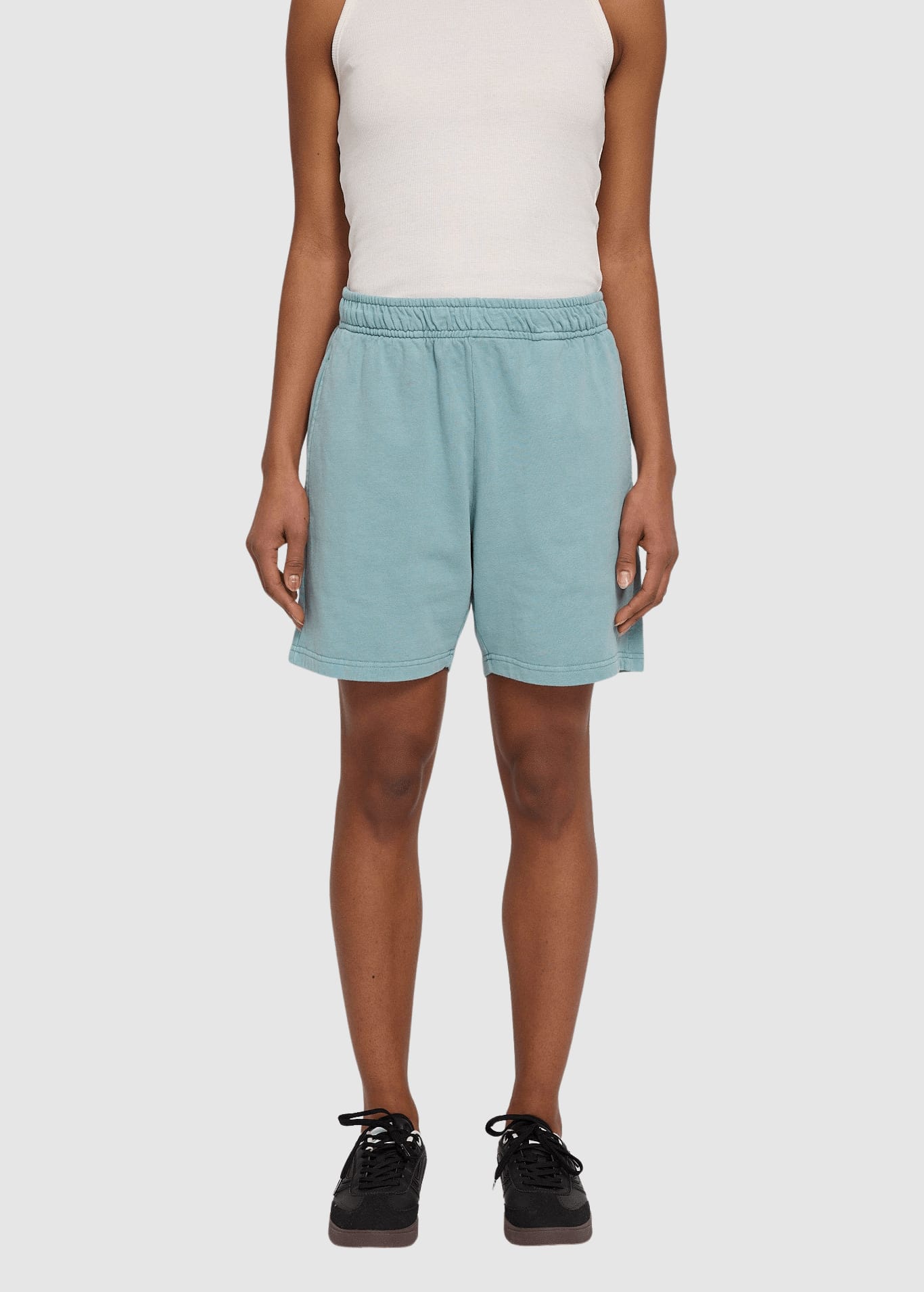 Genderless Natural Dye Sweat Shorts Natural Dye Turquoise Genderless Natural Dye Sweat Shorts Natural Dye Turquoise