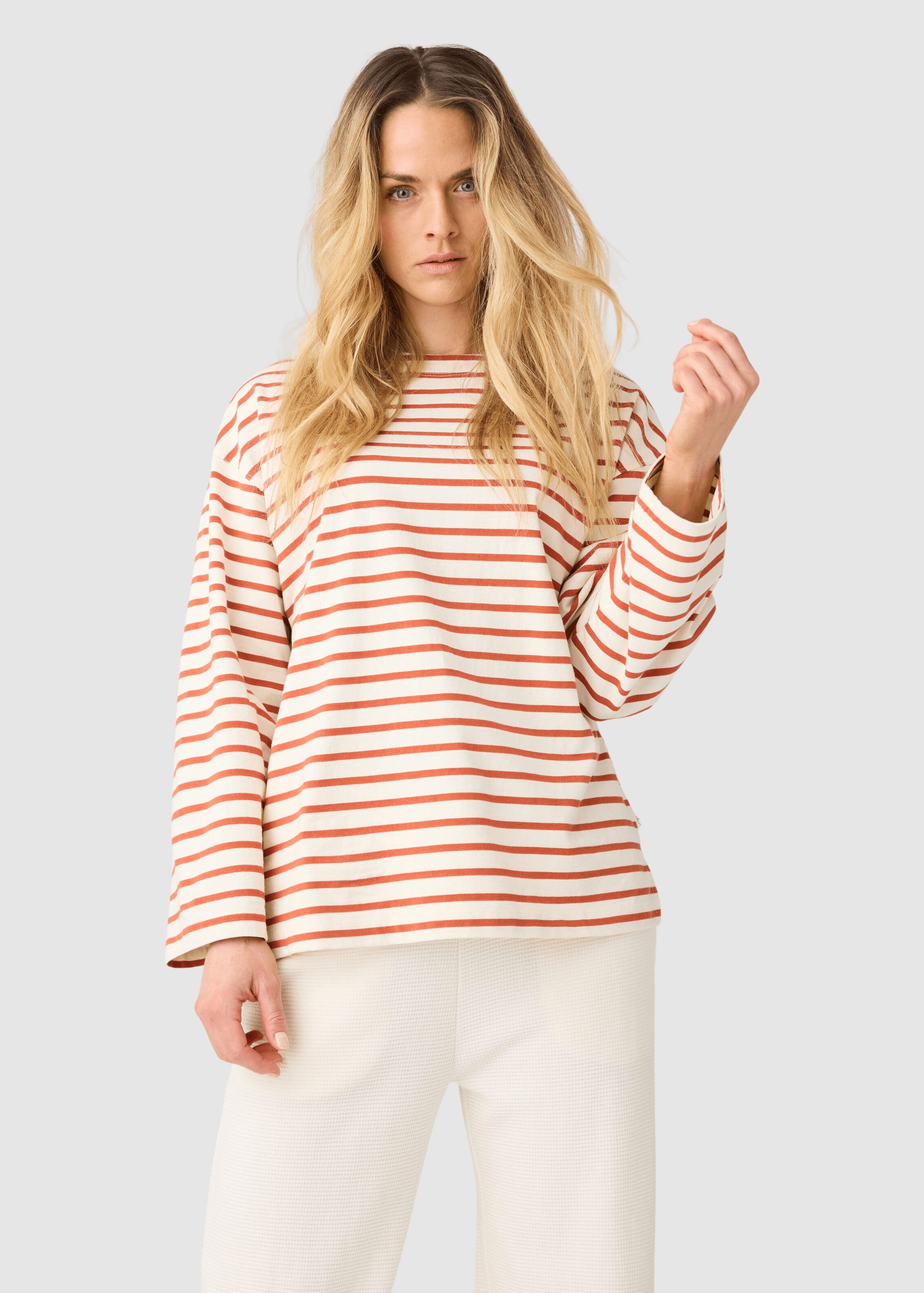 Stripe Long Sleeve T-Shirt Red Stripe