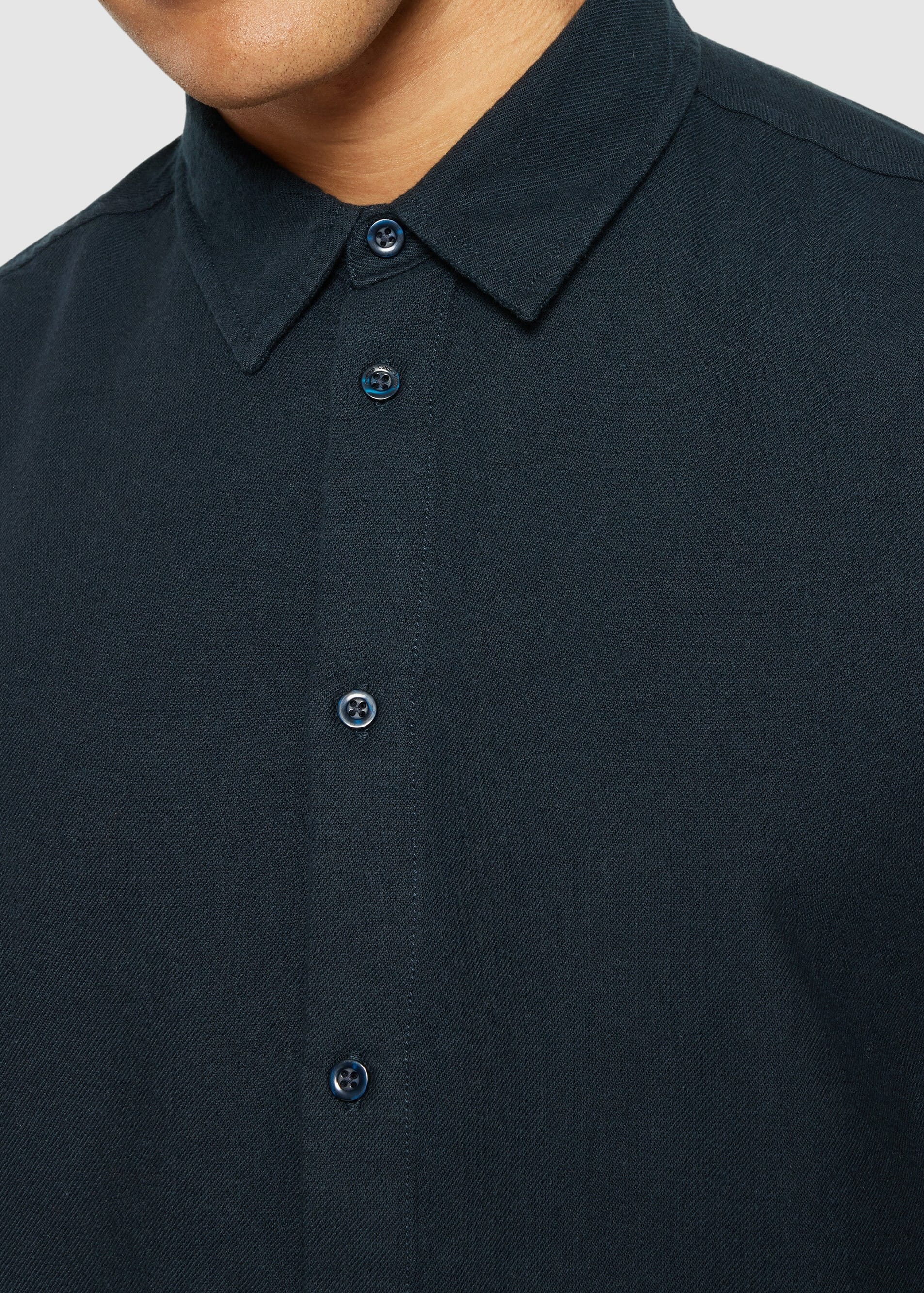 Dune Regular Flannel Shirt Night Sky