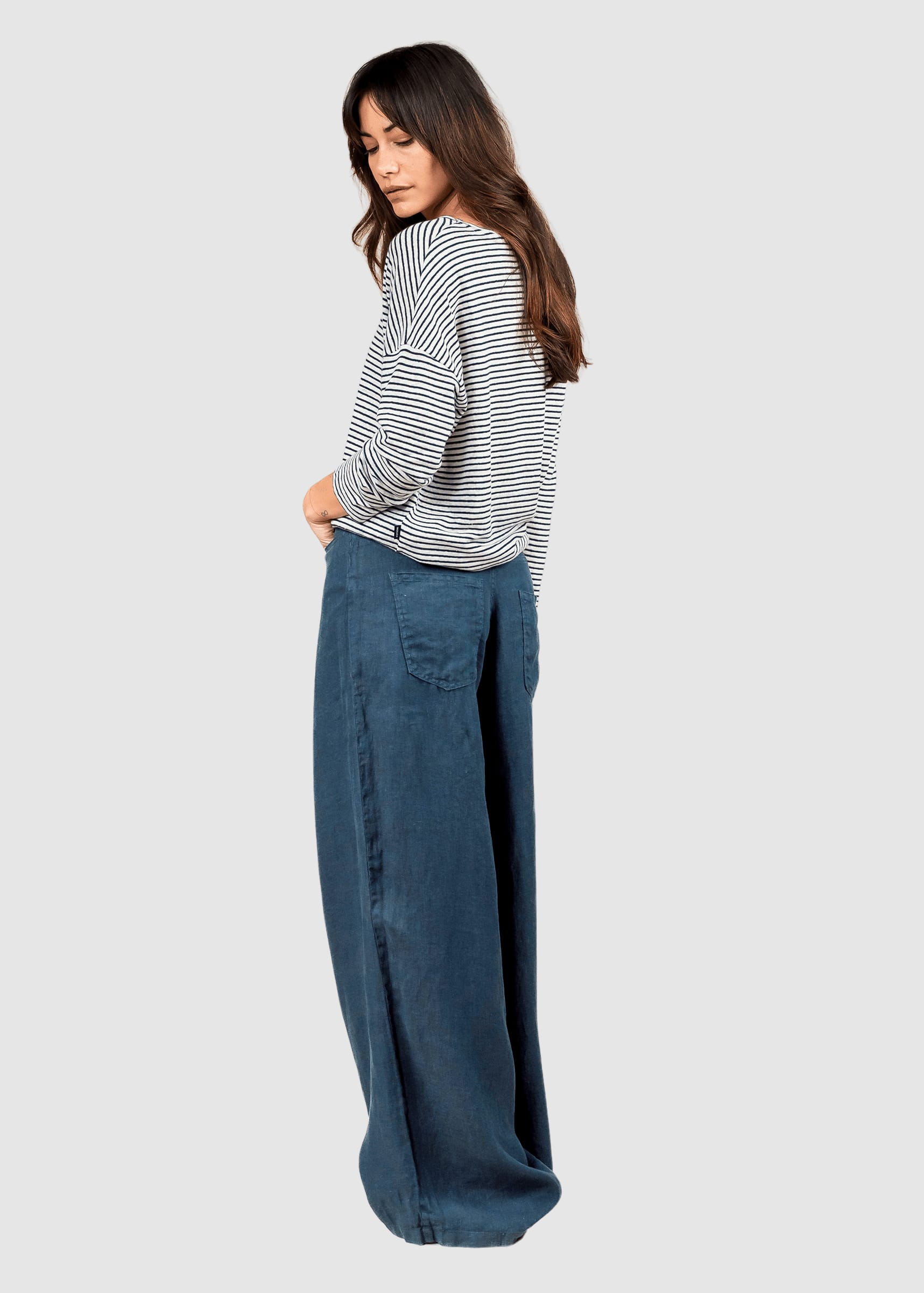 Loren Linen Pant Vintage Grey Loren Linen Pant Vintage Grey