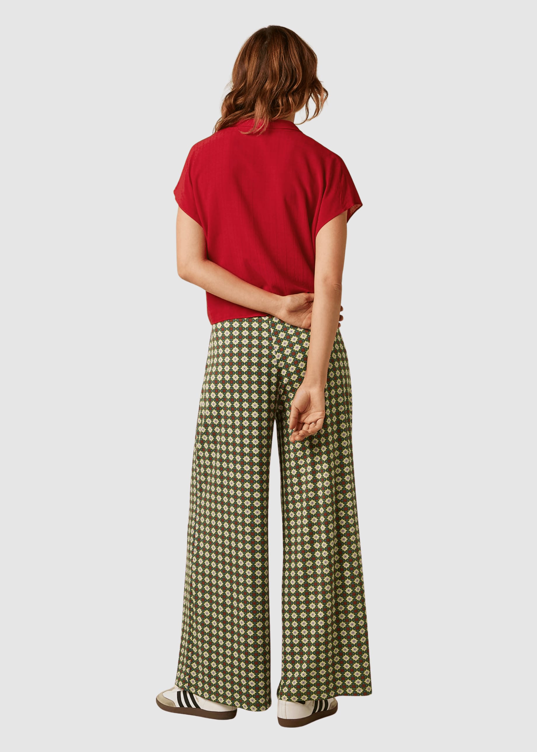 Keeva Blouse Tortoise Chili Red
