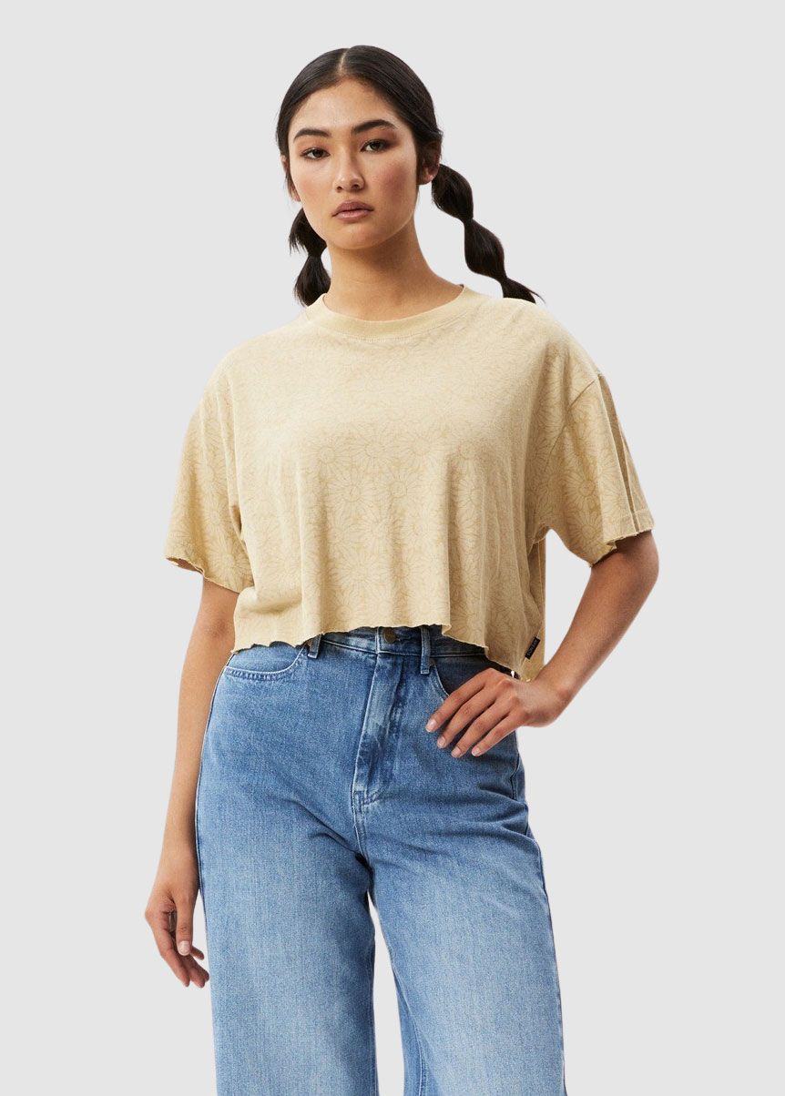 Dandy Slay Hemp Cropped Tee