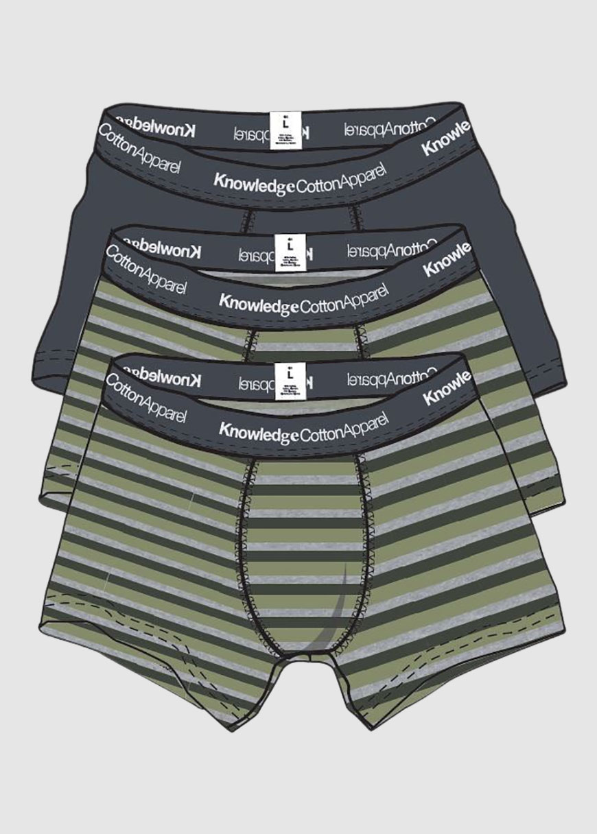 Maple 3 Pack Block Striped Underwear