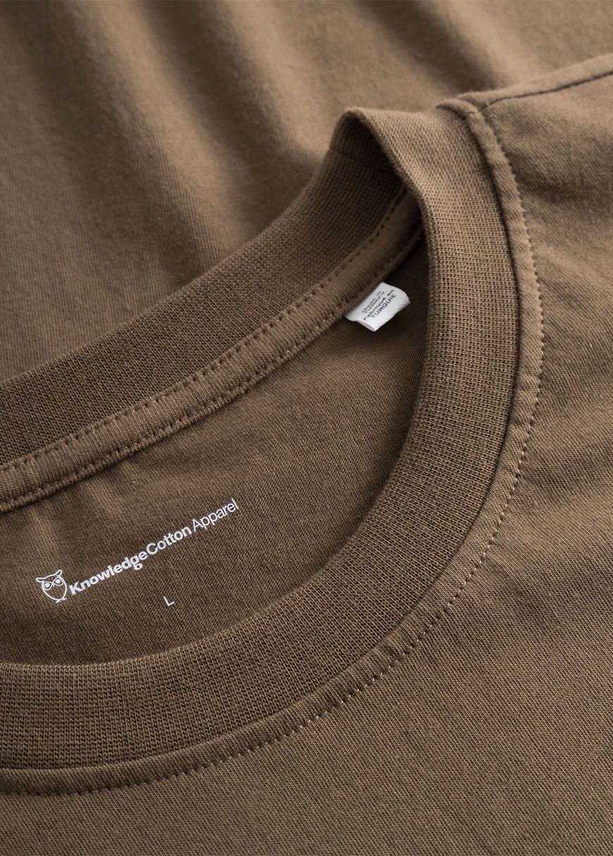 Tee In Single Jersey With Wood Print Tee In Single Jersey With Wood Print