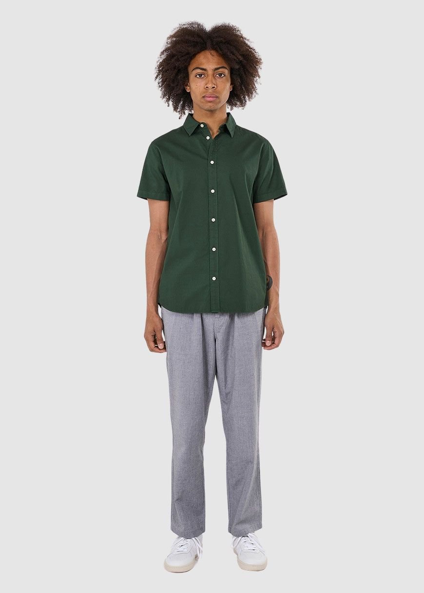 Costume Fit Cord Look Short Sleeve Shirt Costume Fit Cord Look Short Sleeve Shirt