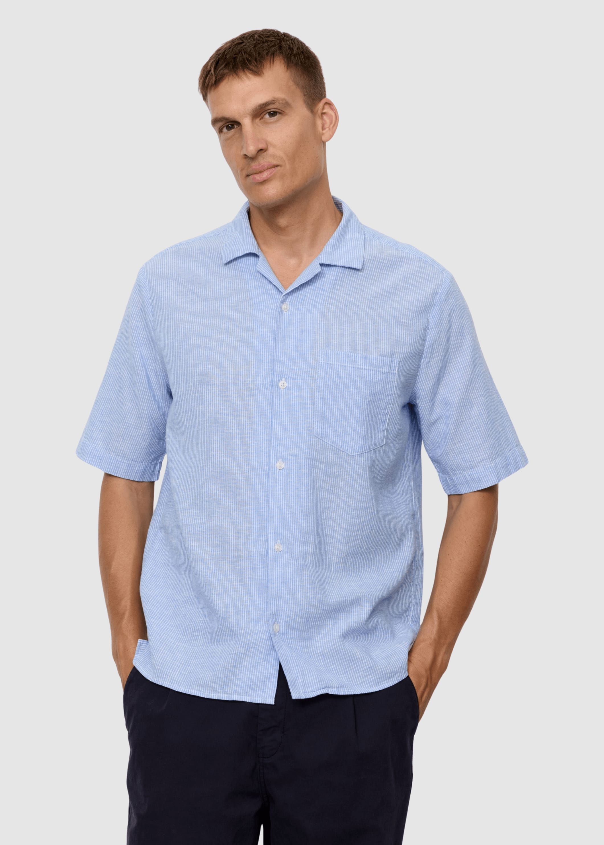 Shirt Cashew Stripes Blue