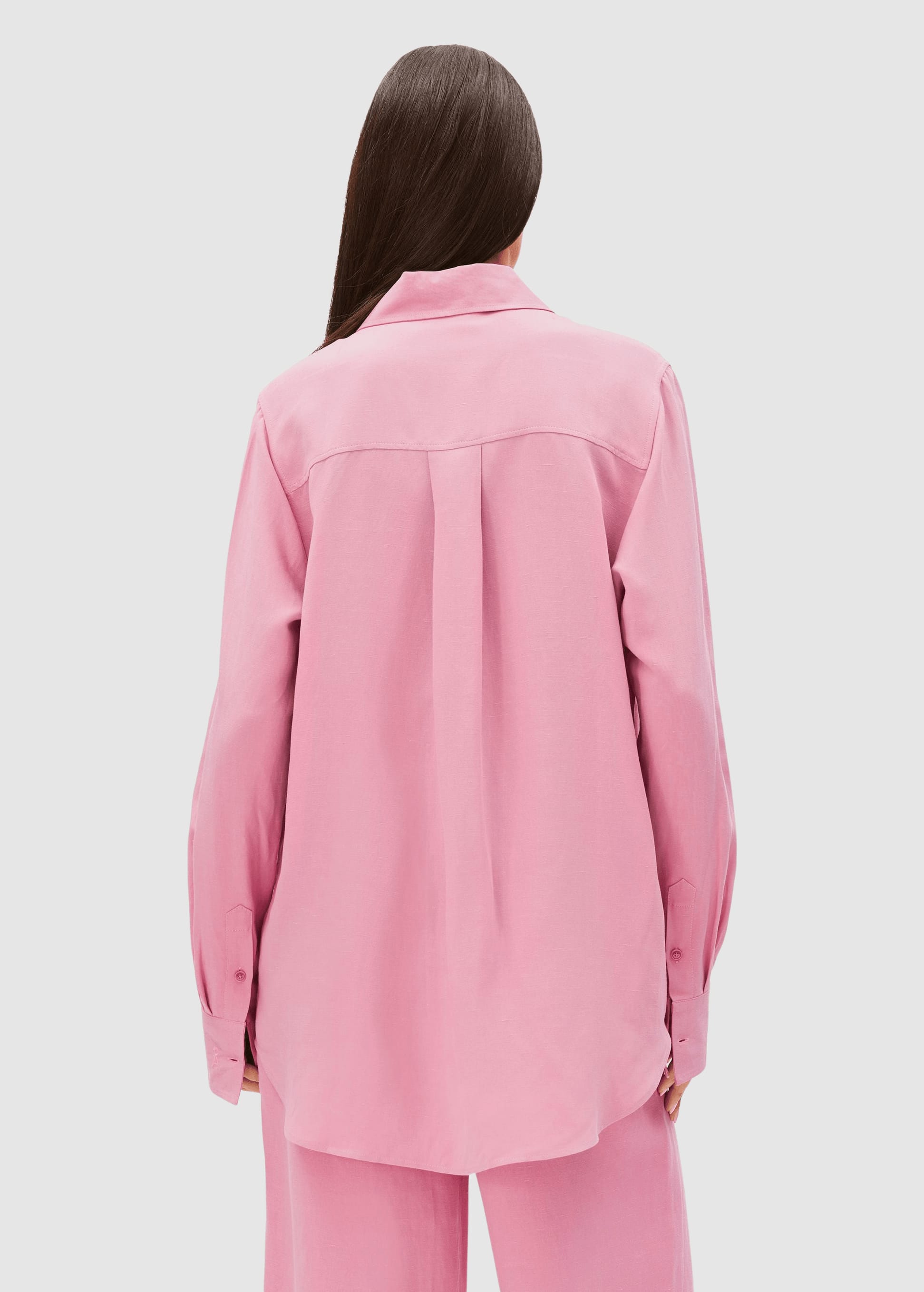 Linen Blend Shirt Blouse Washed Berry Linen Blend Shirt Blouse Washed Berry