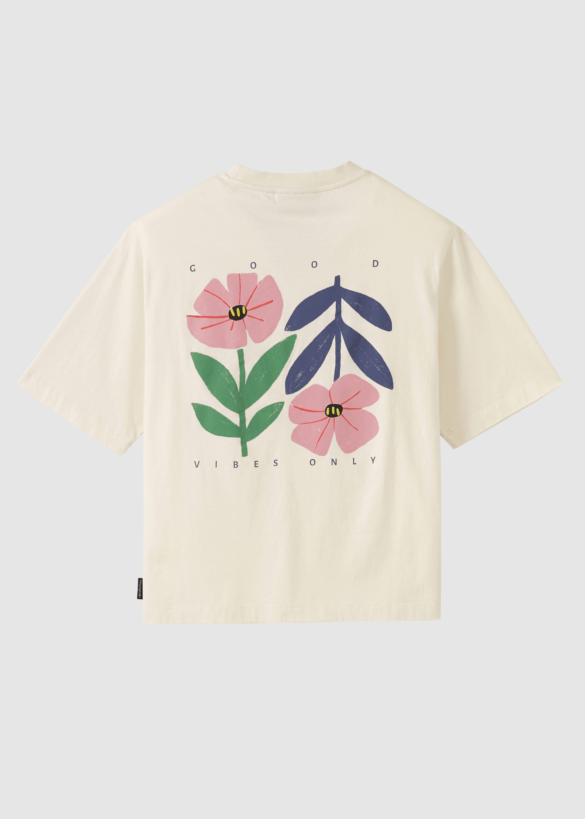 T-Shirt Azolla Good Vibes Arctic White