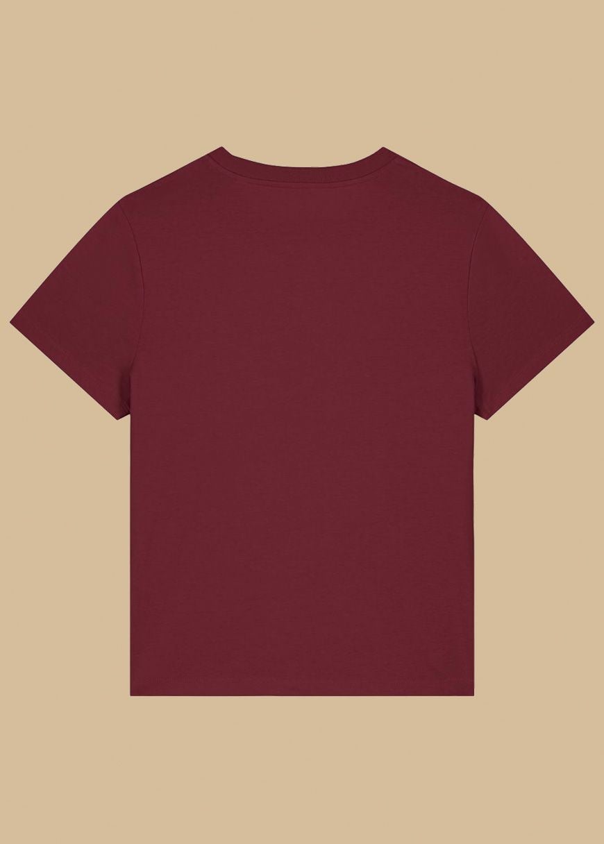 Classic T-Shirt Woman Burgundy