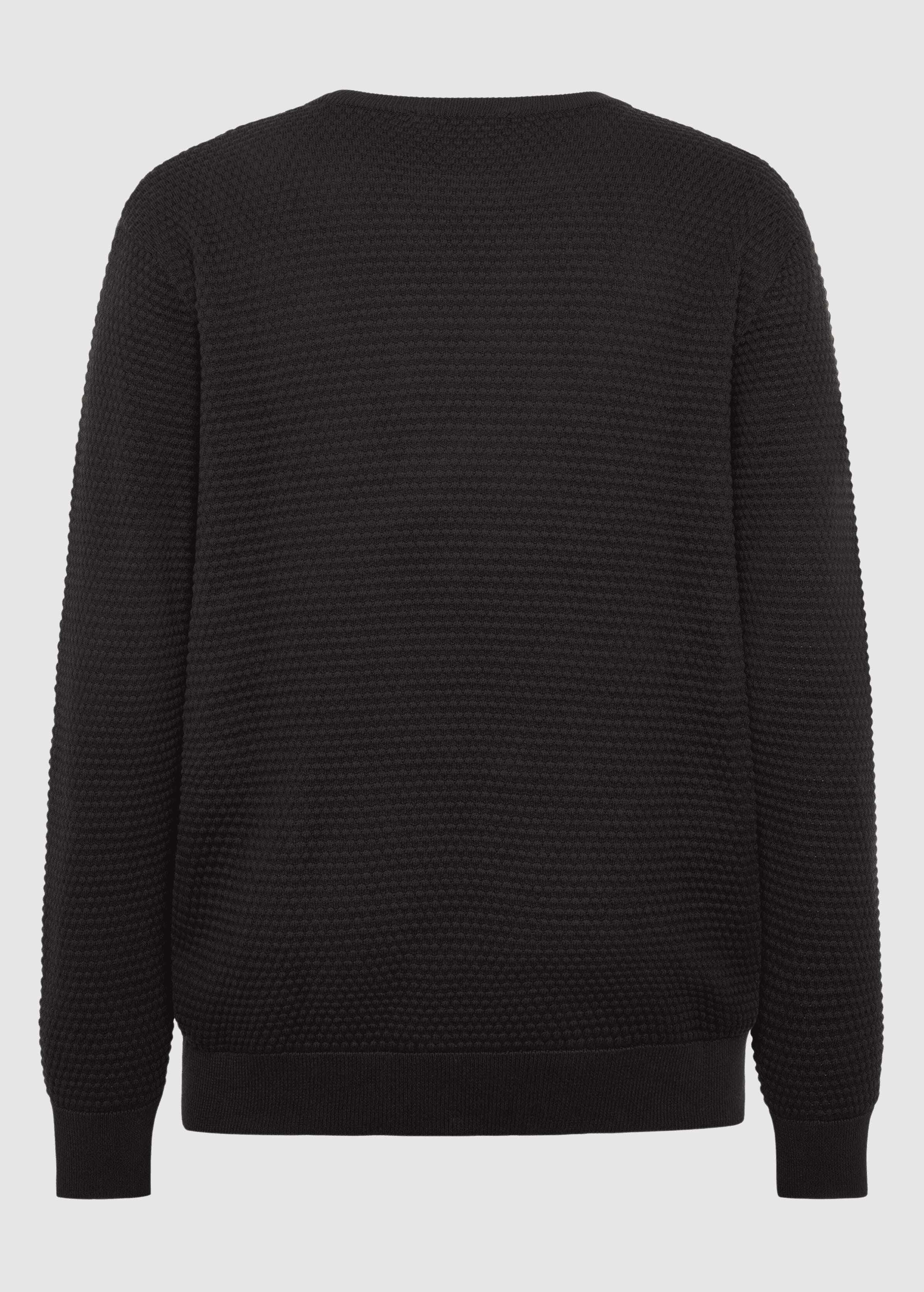Bubble Knit Crew Neck Chocolate Torte