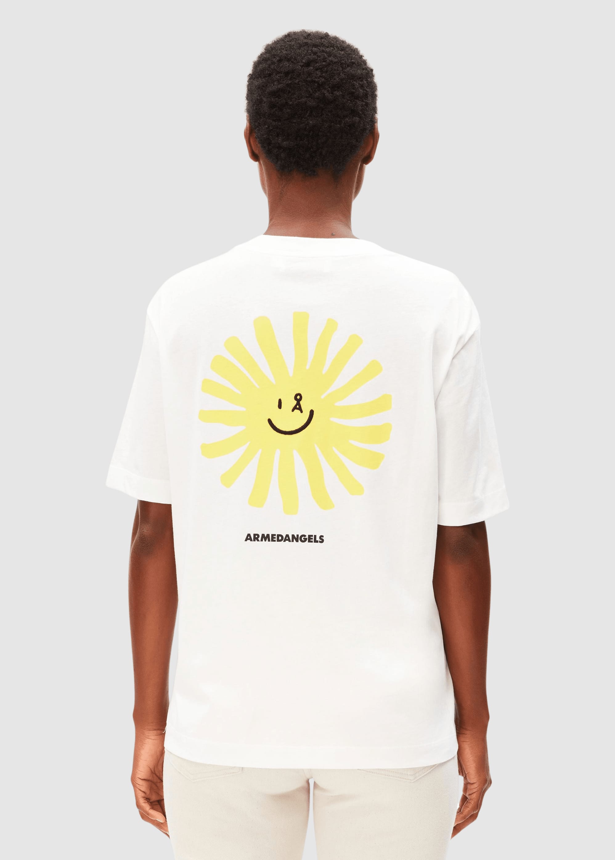 Tarjaa Graphic T-Shirt White Aa Yellow