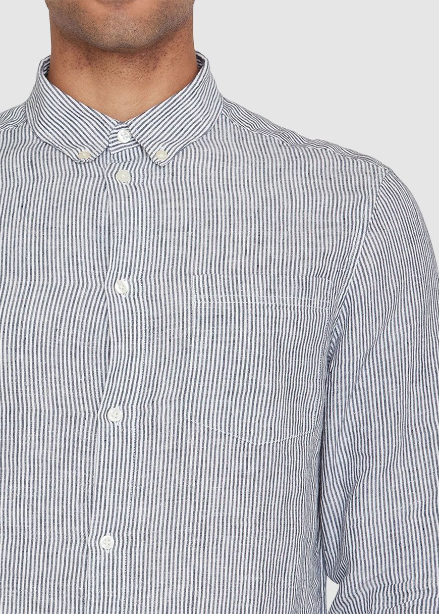 Regular Striped Linen Shirt Regular Striped Linen Shirt