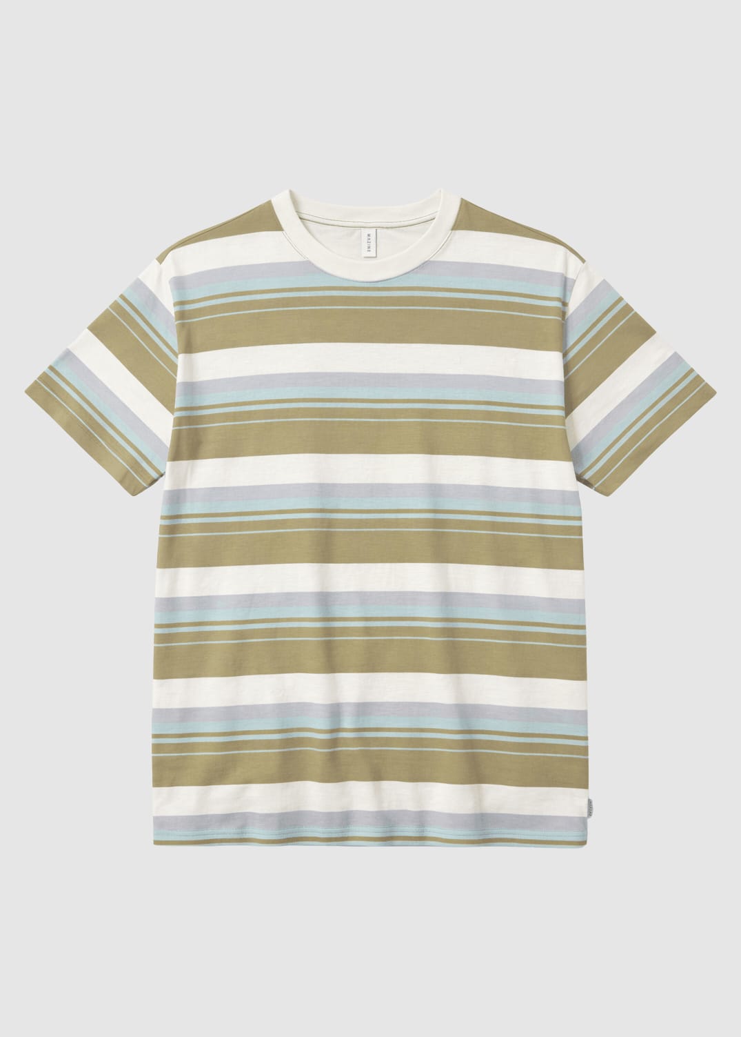 Bold Striped T-Shirt Olive Multicolor Bold Striped T-Shirt Olive Multicolor