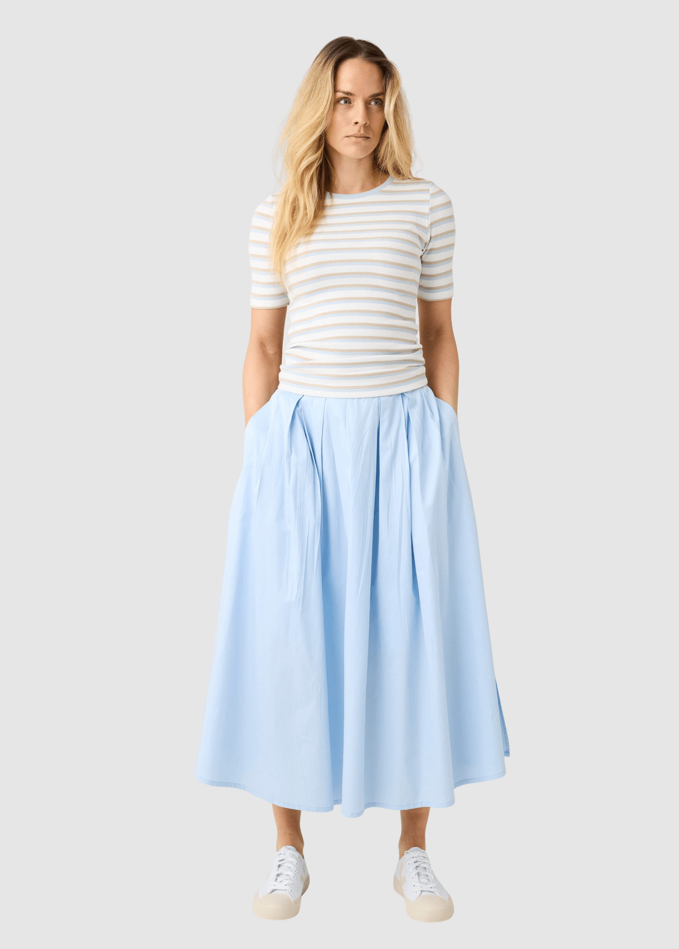 Rib T-Shirt Multi Color Stripe Rib T-Shirt Multi Color Stripe