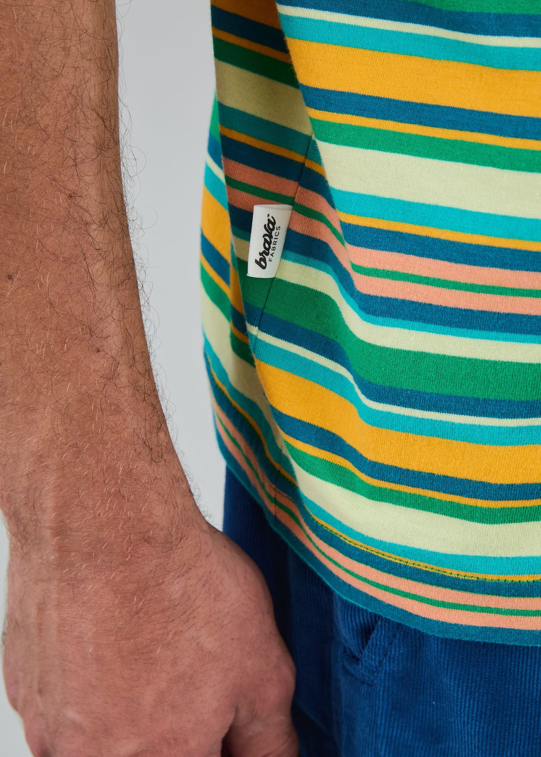 Stripes Regular T-Shirt Green