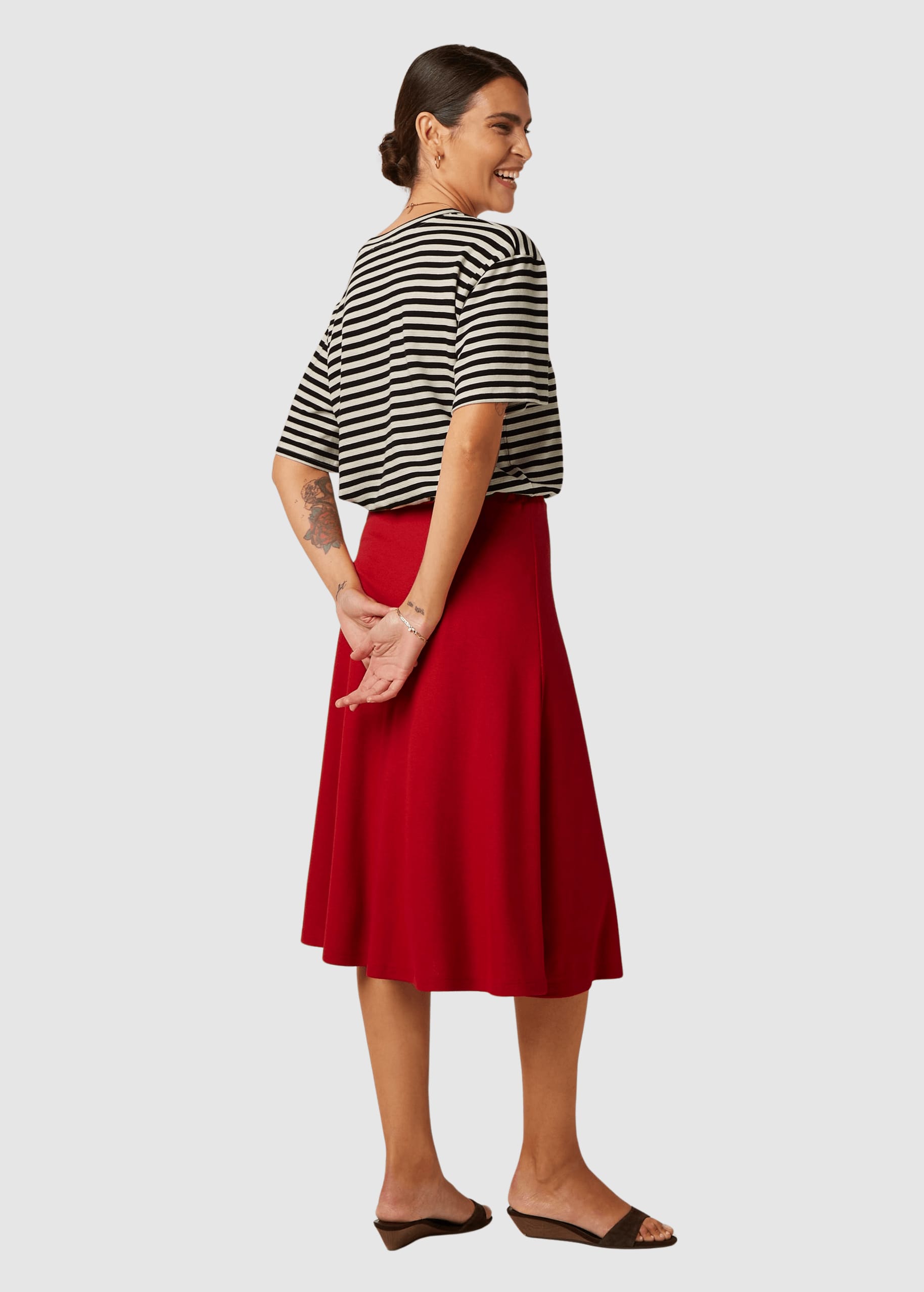 Boxy Top Chopito Stripe Black