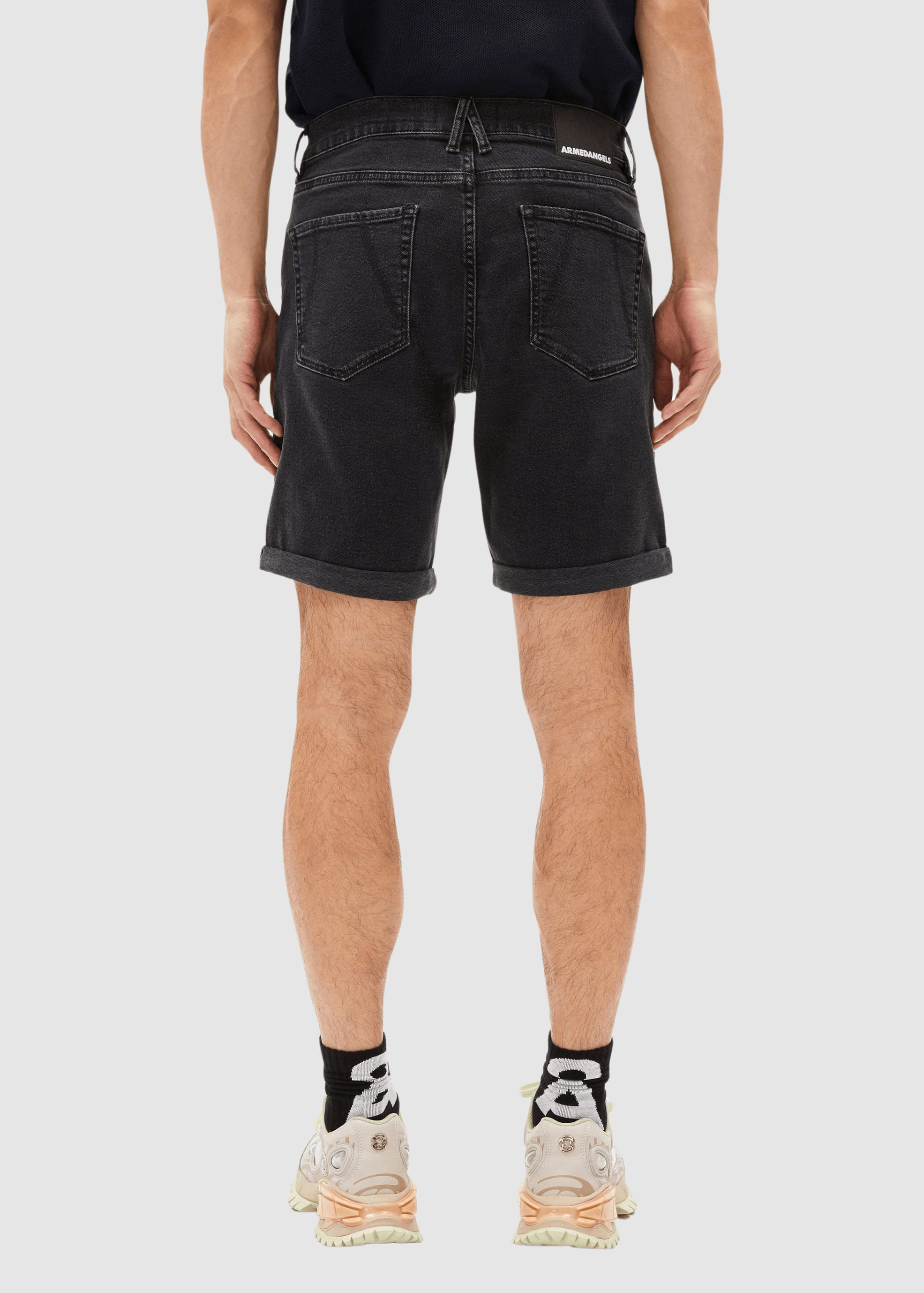 Naailo Denim Short Black Washed Authentic Naailo Denim Short Black Washed Authentic