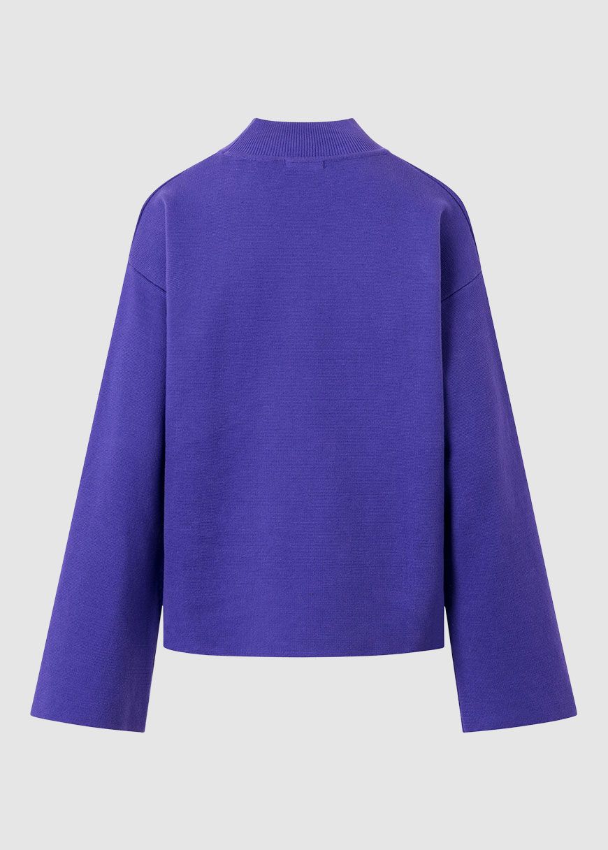 Cotton High Neck Knit