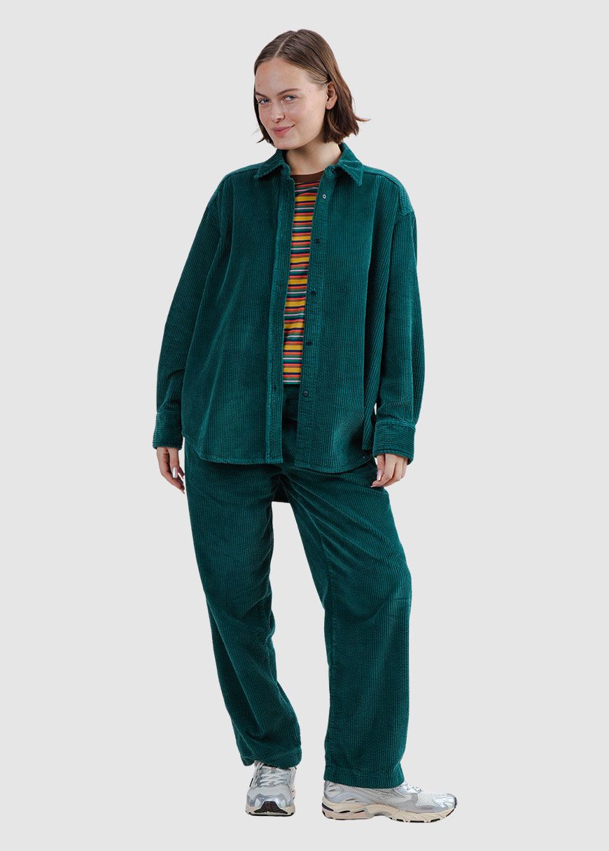 Corduroy Long Overshirt
