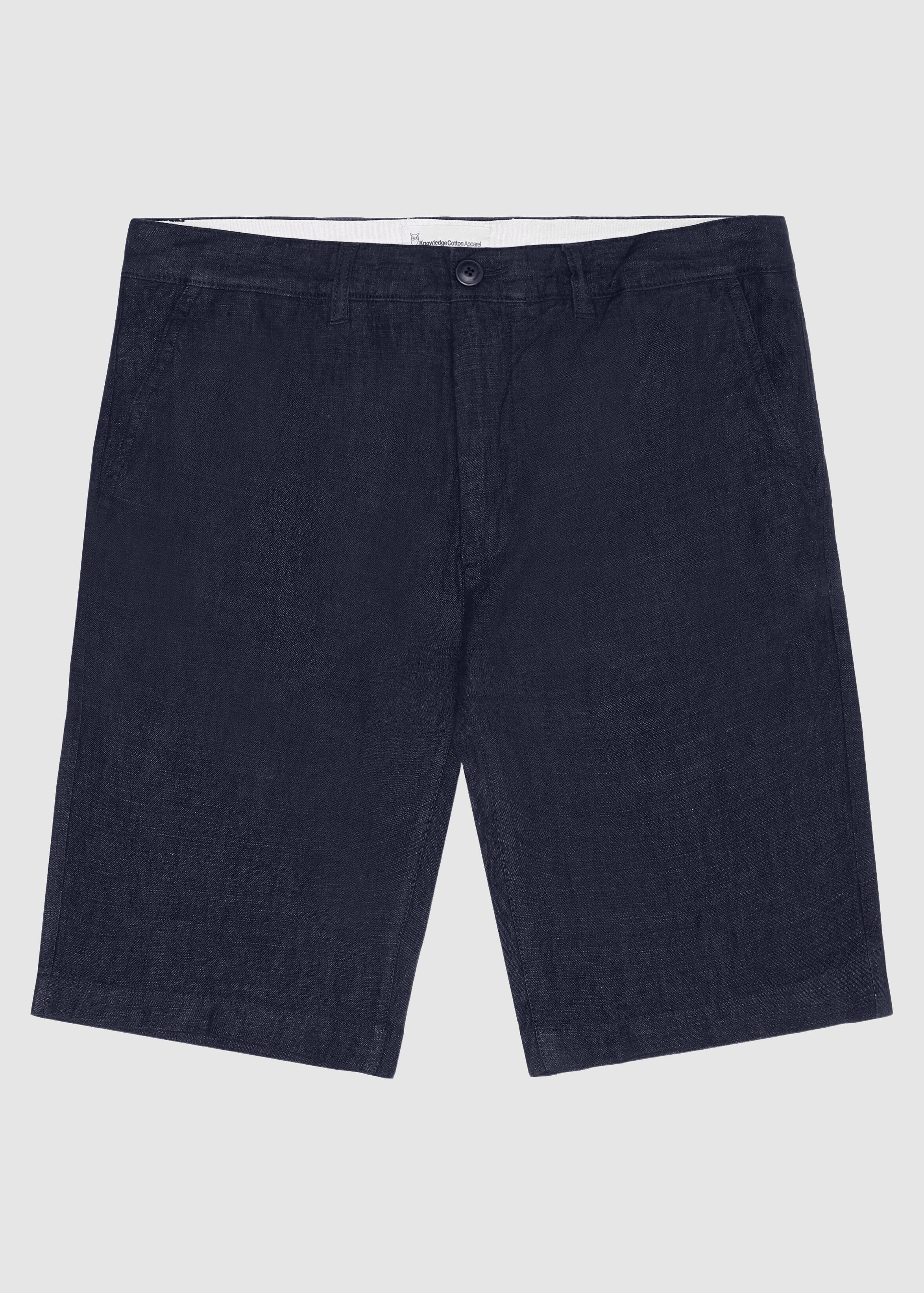 knowledge-cotton-apparel-chuck-regular-linen-shorts-yarndyed-total-eclipse-6.jpeg Chuck Regular Linen Shorts Yarndyed - Total Eclipse