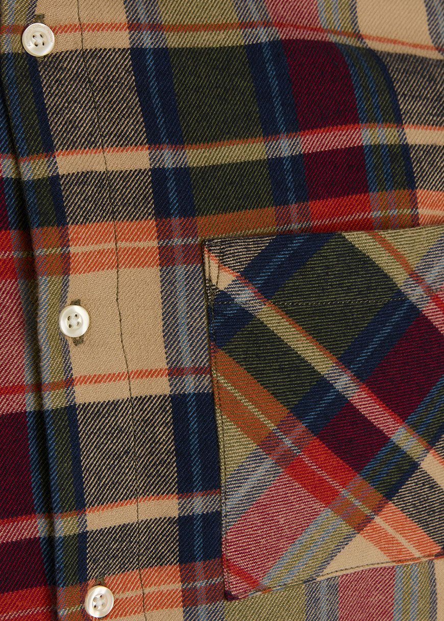 Light Flannel Checkered Costume Fit Shirt Light Flannel Checkered Costume Fit Shirt