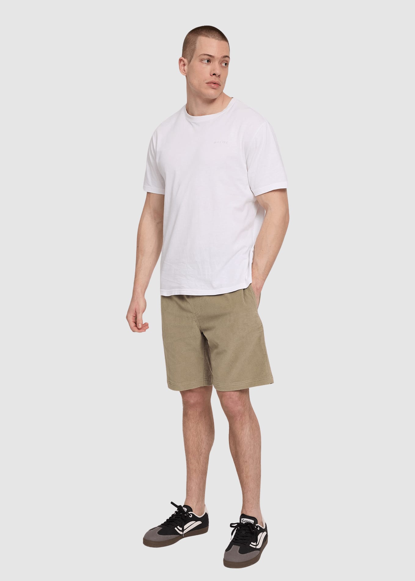 Corduroy Pull-On Shorts Light Khaki