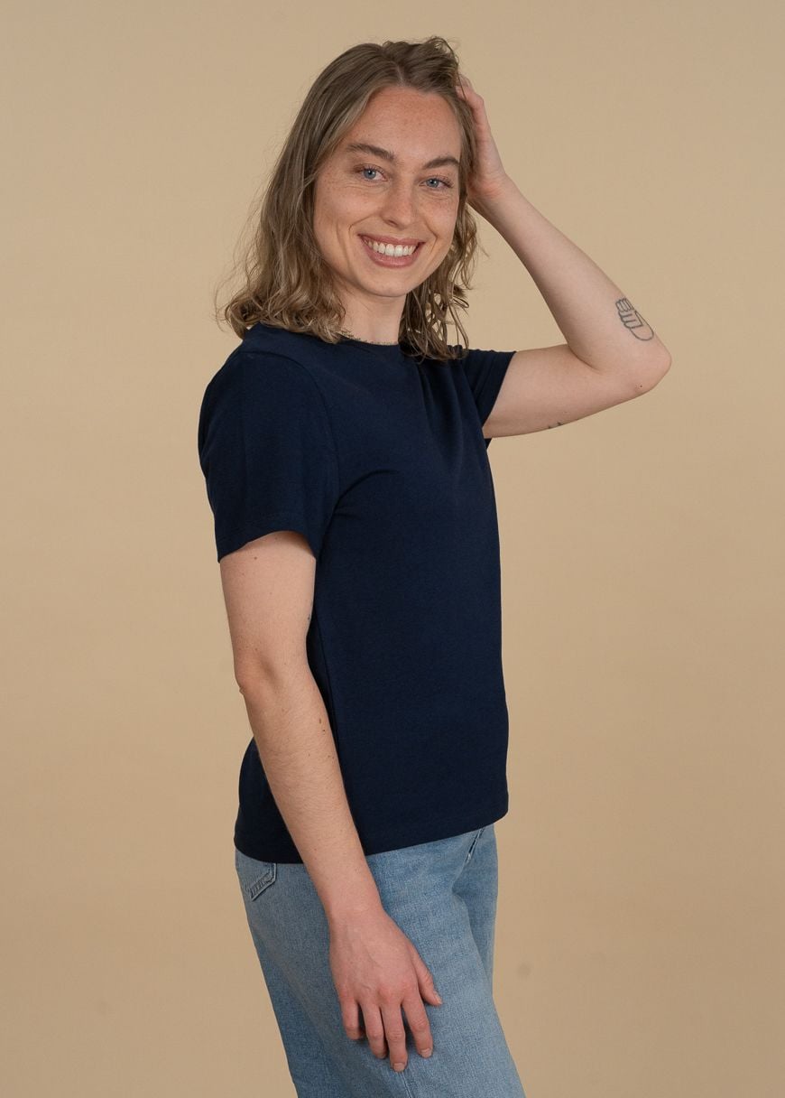 Classic T-Shirt Woman French Navy