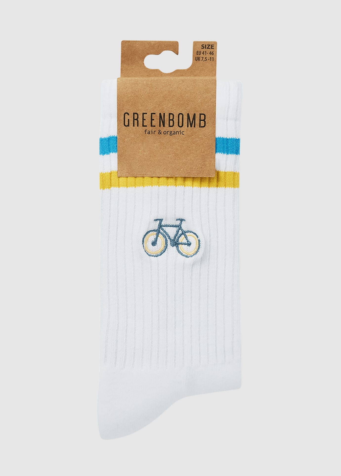 Bike Loop Socks White