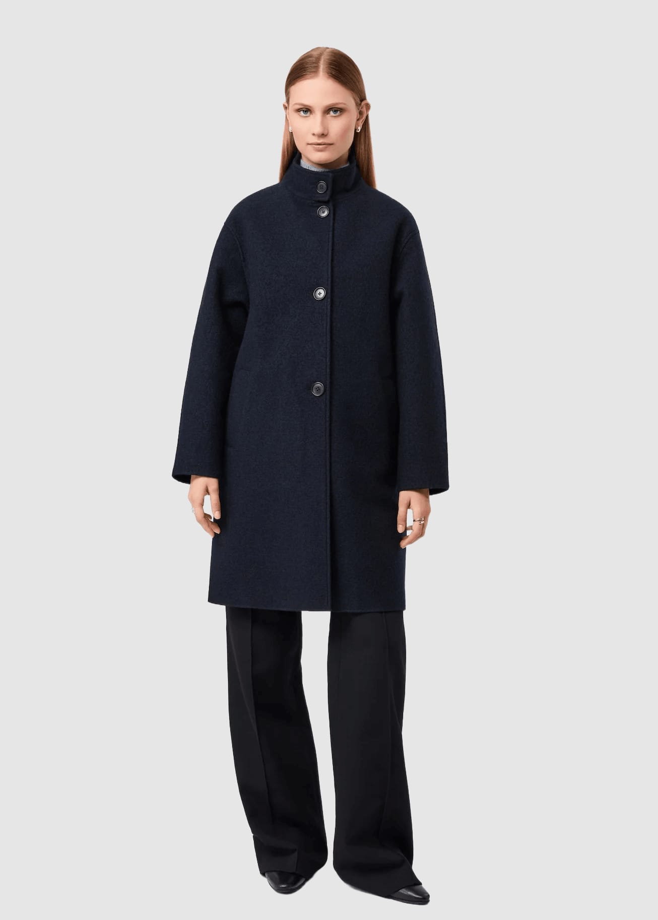 langerchen-kurzer-mantel-aus-walk-mit-membran-navy-1.jpeg Kurzer Mantel Aus Walk Mit Membran Navy