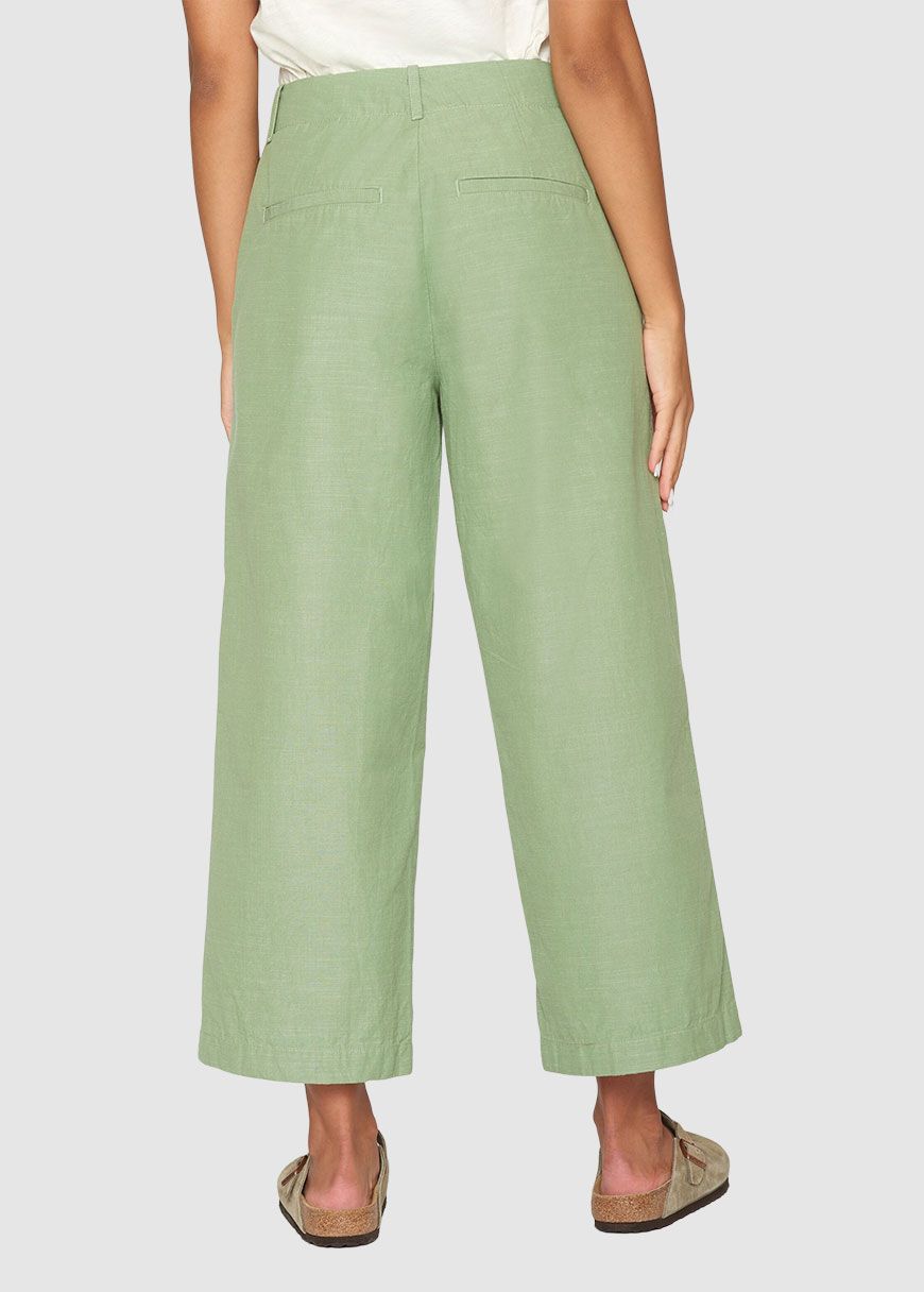 Posey Mid-Rise Wide Slub Yarn Cropped Pants Posey Mid-Rise Wide Slub Yarn Cropped Pants
