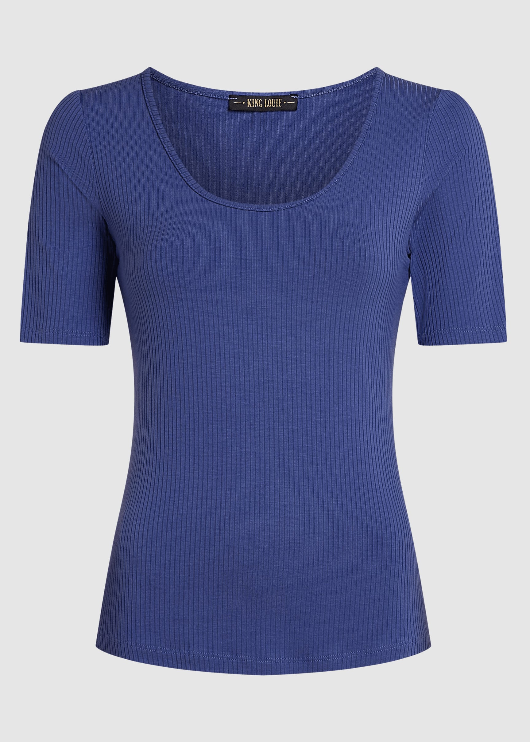 Carice Top Uni Rib Amparo Blue Carice Top Uni Rib Amparo Blue