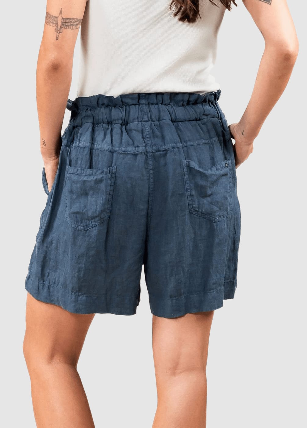 Chloe Linen Short Vintage Grey