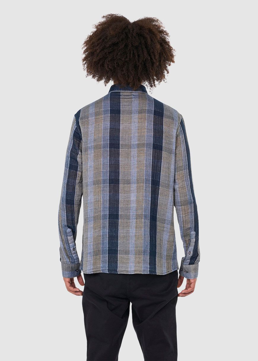 Relaxed Double Layer Striped Shirt Relaxed Double Layer Striped Shirt