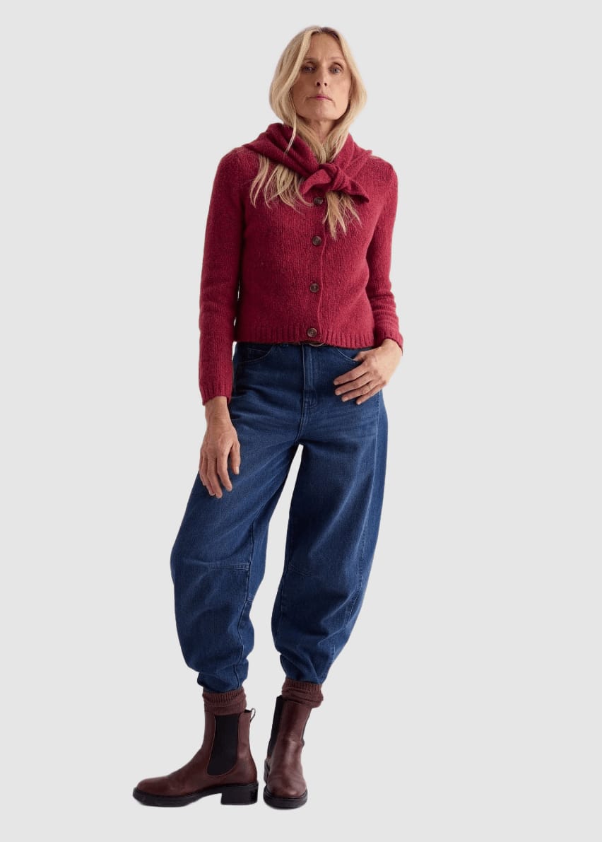 Dawson Pick Cardigan Merino Dahlia