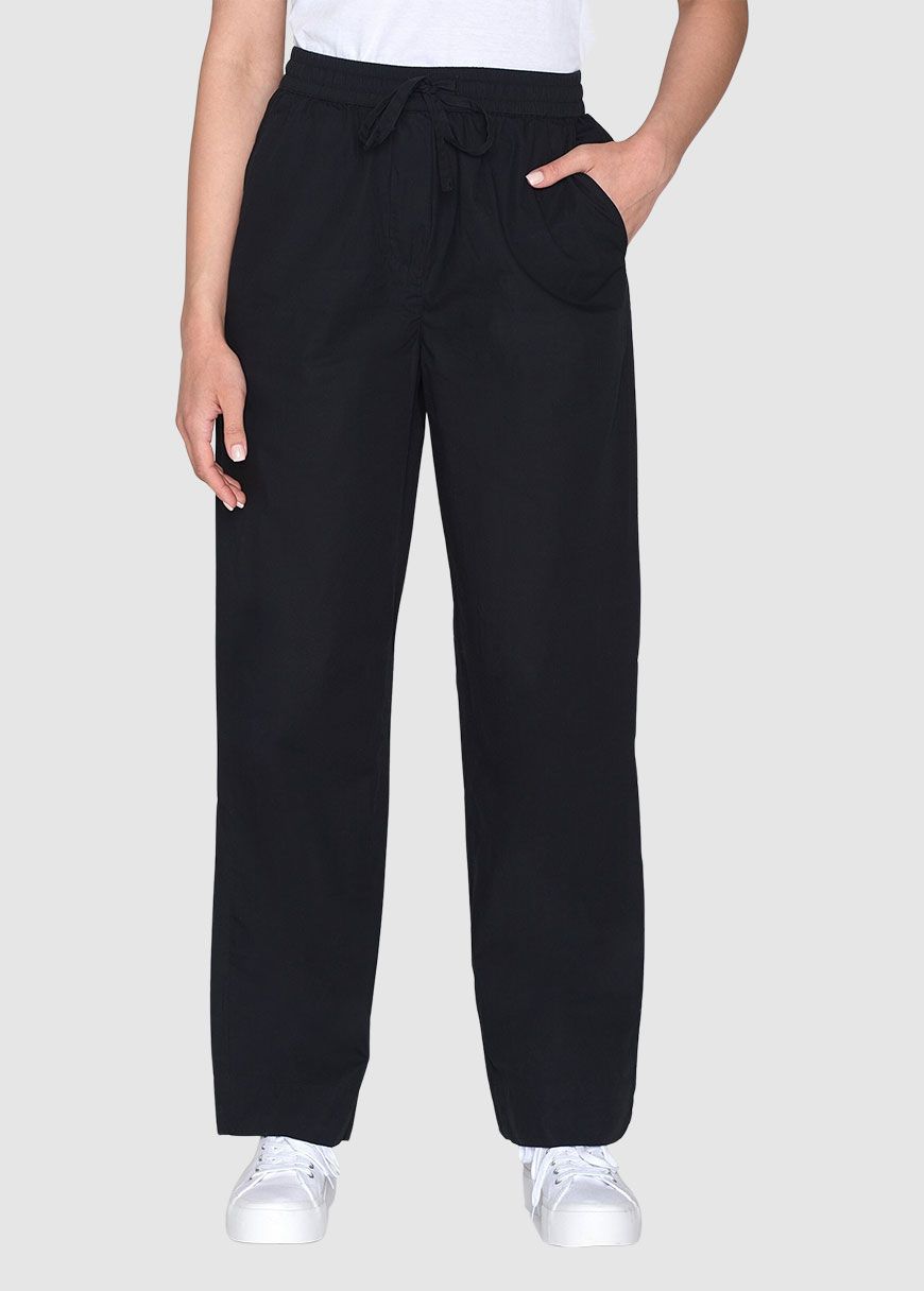 Chloe Barrel High-Rise Poplin Elastic Waistband Pants Chloe Barrel High-Rise Poplin Elastic Waistband Pants